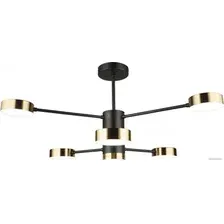 Люстра средней высоты Mirastyle SX-N-4188/6 BK+GD