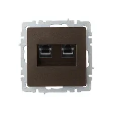 Розетка компьютерная IEK Brite BR-K20-2-K45