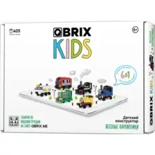 Конструктор QBRIX Kids Веселые паровозики 6в1 30036