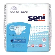 Подгузники для взрослых Seni Super, Large, 100-150 см, 10 шт