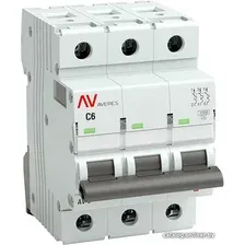 Выключатель автоматический EKF Averes AV-10 3P 6A (C) 10kA mcb10-3-06C-av