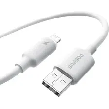 Кабель Baseus Foamed Silicone Fast Charging 2.4A USB Type-A - Lightning (1 м, белый)