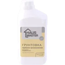 Грунтовка HAUS MASTER бесцветная 1л 1кг