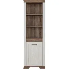 Шкаф Black Red White Marselle REG1DL (ясень снежный/дуб сонома темный)