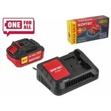 Набор аккумулятор 4 А*ч и зарядное устройство 1х2 А WORTEX ALL1 XLT в кор. SET