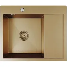 Мойка кухонная Mixline Pro 552925 (бронза, с сифоном)