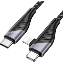 Кабель Hoco U95 Freeway PD USB Type-C - USB Type-C/Lightning (1.2 м, черный)