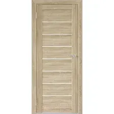 Межкомнатная дверь Юни Бона 01 80x200 (дуб сонома/стекло белое)