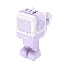 Сетевое зарядное Ugreen Nexode RG 65W CD361 (голубой/розовый)