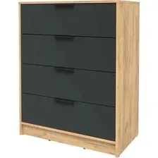Комод Интерлиния Концепт КТ-К80 (антрацит/дуб золотой)