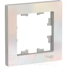 Рамка для выключателей и розеток Systeme (Schneider) Electric AtlasDesign ATN000401 (жемчуг, 1 пост)