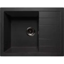 Кухонная мойка GranFest GF-Q650L (черный)