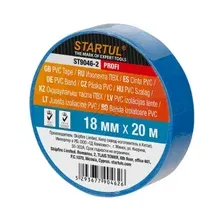 Изолента ПВХ 18 мм 20 м синяя STARTUL Profi (ST9046-2)
