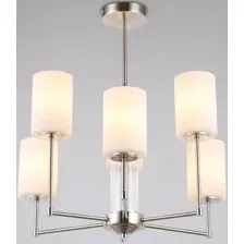 Люстра Ambrella LH56211/6 SN/FR (никель/белый матовый)