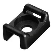 Площадка для хомута-стяжки FORTISFLEX ПМО 15х10 черная 100 штук (62452)