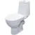 Унитаз напольный Sanita Марс WC.CC/Mars/2-DM.Rim/WHT.G/S1 (с сиденьем)