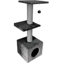 Комплекс Cat House с двумя полками 1.0 (джут серый)