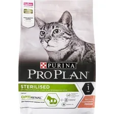 Корм для кошек Pro Plan для стерилизованных кошек, лосось, 3 кг