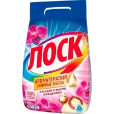 Стиральный порошок ЛОСК Ароматерапия Орхидея и Масло Макадамии (2.7кг)