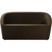 Диван Brioli Джакоб двухместный (рогожка, J5 коричневый)