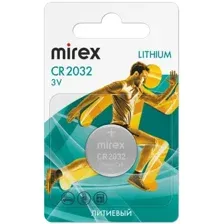 Батарейка Mirex CR2032 Lithium (1 шт)