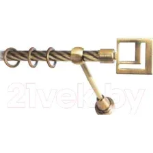 Карниз для штор Lm Decor Квадро 179 1р витой (антик, 3.2м)