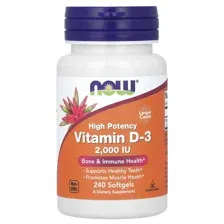 Vitamin D3 2000 IU, 240 капсул