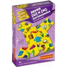 Развивающая игрушка Bondibon Логомозаика Звуки Ш и Ж / ВВ4250