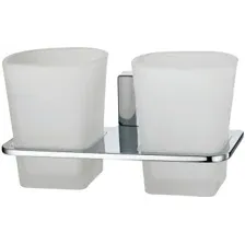 Набор стаканов для зубной щетки и пасты Wasserkraft Leine K-5028D