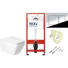 Унитаз подвесной Saniteco KW-9010W + TECE Kit 9400412