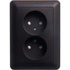 Розетка Systeme Electric W59 RS16-254-68 (черный бархат)