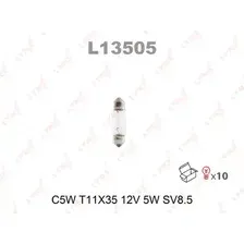 Автолампа SV8.5-8 LYNXAUTO L13505 C5W 12