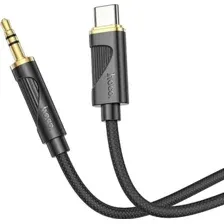 Кабель Hoco UPA30 USB 2 Type-C - 3.5 мм jack (1 м, черный)