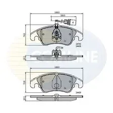 Тормозные колодки дисковые COMLINE CBP21789