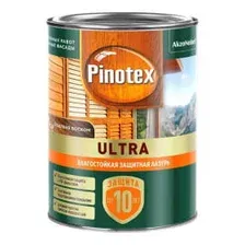 Лазурь влагостойкая Pinotex Ультра Белый 0,9л