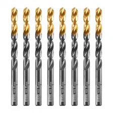 717219 Сверло по металлу, 8 мм, HSS-Tin, Golden Tip, 8 шт.// Denzel