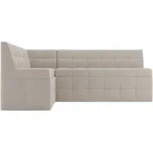 Угловой диван Мебель-АРС Атлантис левый 212x84x135 (бежевый Star Velvet 6 Light Beige)