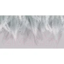 Фотообои Citydecor Magic Пальмовые листья с защитным покрытием бирюза-серый, 500x260