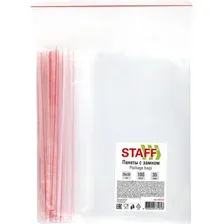 Пакеты фасовочные Staff Zip Lock 608168 (100 шт)