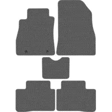 Комплект ковриков для авто Alicosta Nissan Juke (suv / YF15) 2011 - 2020 (серый, ромб)