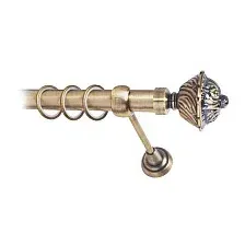 Карниз для штор Lm Decor Империя 168 1р гладкий 25мм (антик, 2.8м)