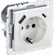 Розетка IEK Brite BR-R14-16-U22-018-K01