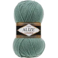 Пряжа для вязания Alize Lanagold 386 (240 м, лазурный)