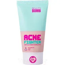 Тональный крем Beauty Bomb Acne Fighter Matte & Cover Foundation тон 01 (25мл)