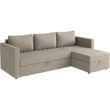 Угловой диван Mio Tesoro Тилаус короткий подлокотник (Beige/Grey)