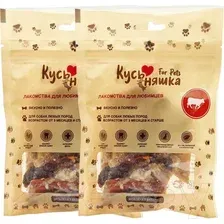 Лакомство для собак Кусьняшка становая жила говяжья неочищенная 2 шт
