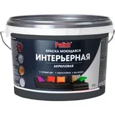 Краска Palizh Акриловая интерьерная моющаяся 3.3 кг (графит)