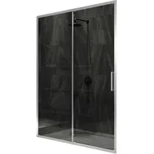 Душевая дверь MaybahGlass 195x150 MGD-1285-5 (графит стекло/хром матовый)