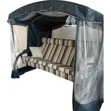 Качели садовые Мобеком Корсика Комфорт КС- 601/1 (антрацит/полоска)
