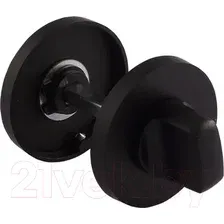 Фиксатор дверной защелки VELA Techno BK-R-BL (черный круглый)